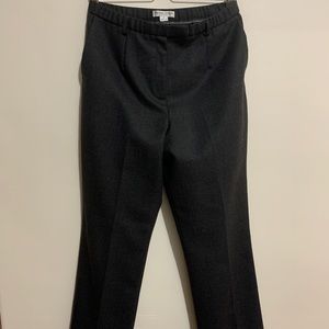 Pendleton Size 10P Women 100% Virgin Wool Dress Pants Gray Satin Lined Straight